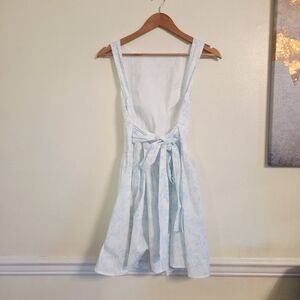 🏷 Wild Fable Sky Blue and White Floral Mini Dress Cotton Tie
